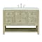 James Martin Vanities 48'' Single Vanity, Whitewashed Oak w/ 3 CM Lime Delight Quartz Top 330-V48-WWO-3LDL - alternate 1